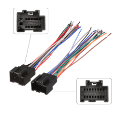 16+14 Pin Wire Harness Power Speaker Connector for Select 06-14 Buick Cadillac Chevrolet GMC Pontiac Saturn for Stereo Installation Downgrade or Upgrade Available