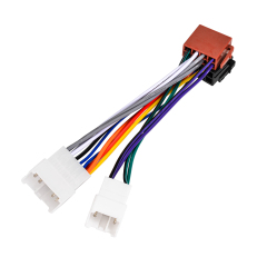 10+6 Pin No Cutting Wire Harness Power Speaker Connector for Select 84-20 Toyota Lexus Scion Subaru Geo Pontiac for Aftermarket Stereo Installation with ISO Adapter Wires