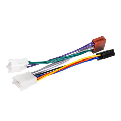 10+6 Pin No Cutting Wire Harness Power Speaker Connector for Select 84-20 Toyota Lexus Scion Subaru Geo Pontiac for Aftermarket Stereo Installation with ISO Adapter Wires