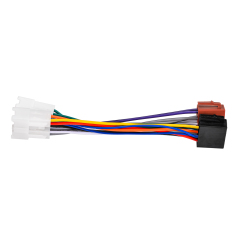 10+6 Pin No Cutting Wire Harness Power Speaker Connector for Select 84-20 Toyota Lexus Scion Subaru Geo Pontiac for Aftermarket Stereo Installation with ISO Adapter Wires