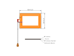 2.0uH NFC antenna with Ipex connector