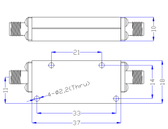 2.0 GHz Power Divider 50 Ohm Wide-Band Signal Splitter