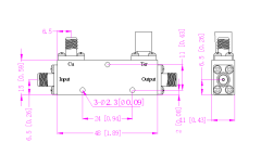 2000~40000 MHz 2.92mm-Female Power Divider 50 Ohm Wide-Band Signal Splitter