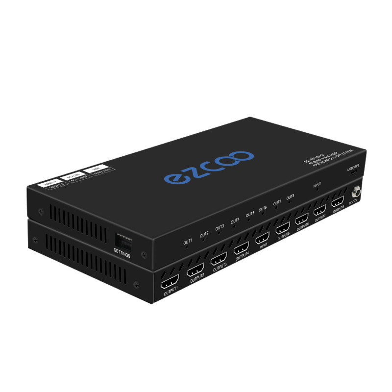 4K60 HDMI Splitter 1 IN 8 OUT,4k Dolby Vision HDR, Scaling output