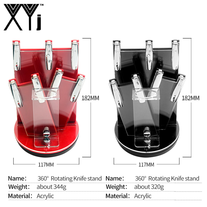 XYj Knife Holders 360 Degree Free Rotation Kitchen Knife Block Universal Ceramic Knife Storage Stand Holder Kitchen Dining Gift