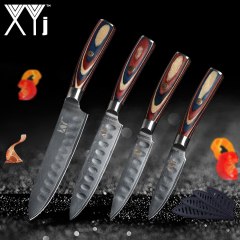 Damascus Kitchen Knives XYj Chef's Knife Japanese Kitchen Knife Damascus VG10 67 Layer Cooking Knives Ultra Sharp Wood Handle