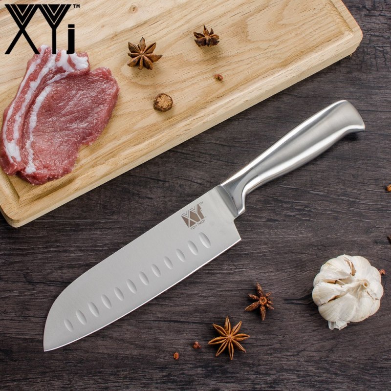 XYj Kitchen Knives Hot Stainless Steel Cutlery Set 6 Piece
