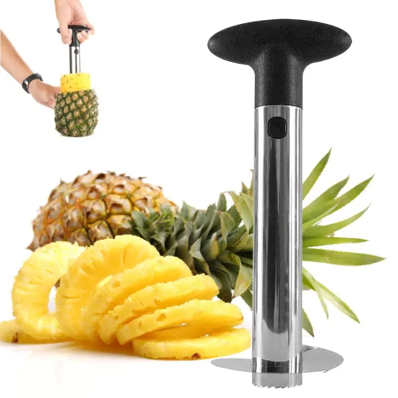 XYj Pineapple Easy Slicer Cutter Stainless Steel Pineapple Corer Peeler Stem Remover Tools