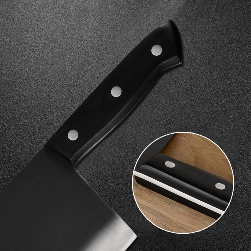 XYJ Full Tang Serbian Knife Stainless Steel Butcher Chef Knife Kitchen Chopping Knife Cleaver for Meat Fish Vegetable