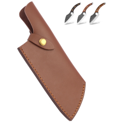 XYJ Leather Knife Sheath 7.5 inch Knife Sleeves with Belt Loop for Carrying Out(Knife Not Included)