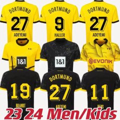 23 24 REUS Borussia Dortmund soccer jerseys HALLER 2023 2024 Home away Football top shirt BELLINGHAM HUMMELS BRANDT DORTMUND YEYNA men uniforms
