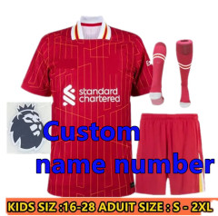 24 25 Men kit Liverpool Soccer Jersey Salah Darwin Nunez Home Away Dominik Szoboszlai Robertson Alisson Becker Joe Gomez Joel Matip 2024 2025 Football Men uniforms