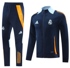 24 25 Men KIT Real Madrid Soccer Jacket suit MBAPPE BELLINGHAM VINI JR CAMAVINGA ALABA ASENSIO MODRIC 2024 2025 Men Football jogging kit uniforms