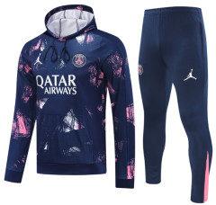 24 25 PSG Soccer Jacket hooded suit MBAPPE O DEMBELE HERNANDES KOLO MUANI BARCOLA HAKIMI 2024 2025 Paris Men set jogging uniforms