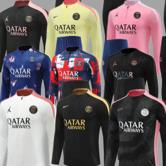 Men KIDS SET 24 25 PSG Soccer Training suit MBAPPE O DEMBELE HERNANDES KOLO MUANI BARCOLA HAKIMI 2024 2025 BOY Football jogging uniforms
