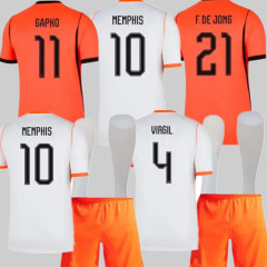2026 Netherlands Soccer Jersey Home Away HoLLAnd JONG VIRGIL DUMFRIES MEMPHIS BERGVIJN Shirt KLAASSEN BLIND DE LIGT 2026 2027 Men kids kit National Team Football uniforms