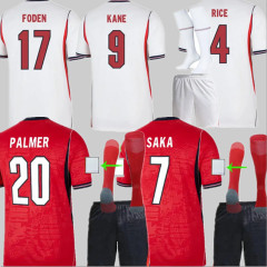 2026 England Soccer Jersey World Cup BELLINGHAM RASHFORD KANE SAKA RICE FODEN shirt 2026 2027 National Team Home away Men Kids Kit uniform