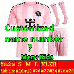 25 26 27 Miami Soccer Jerseys Home away SUAREZ MESSI HIGUAIN TRAPP PELLEGRINI Martinez FC CARRANZA PIREZ MORGAN 2026 2027 Football shirt Men kids uniform