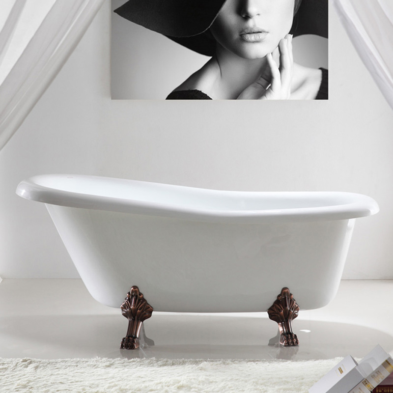 Oval Freestanding Acrylic Clawfoot Bathtubs XA-506 Oval Freestanding Acrylic Clawfoot Bathtubs XA-506