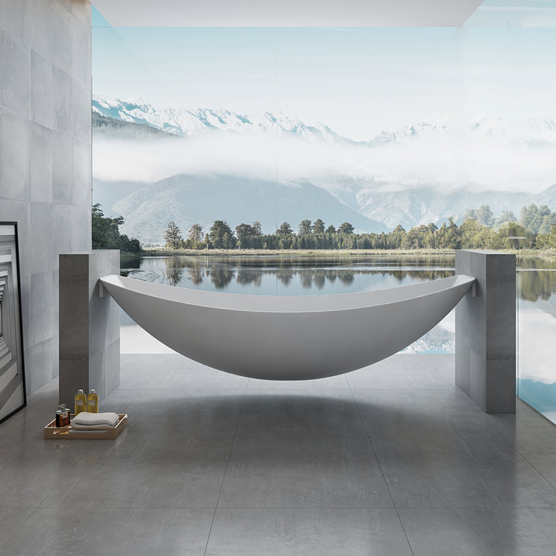 2021 Latest Patented Design Freestanding Acrylic Floating Hammock Bathtub TW-6699 2021 Latest Patented Design Freestanding Acrylic Floating Hammock Bathtub TW-6699
