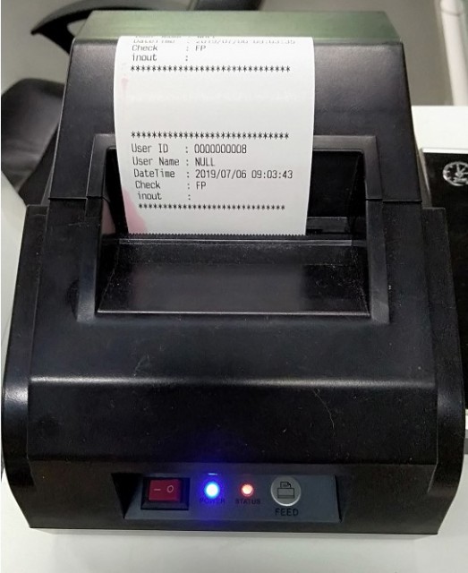 Fingerprint Reader Time Attendance With Printer