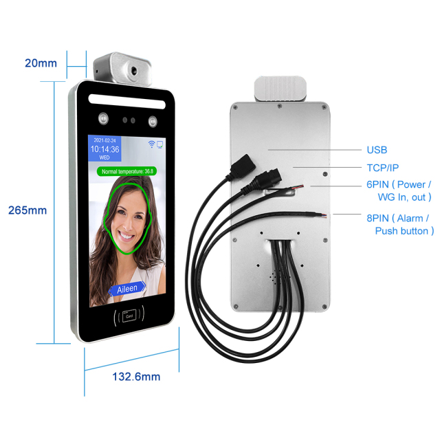 TM-AI08T Temperature Detection Face Recognition Terminal