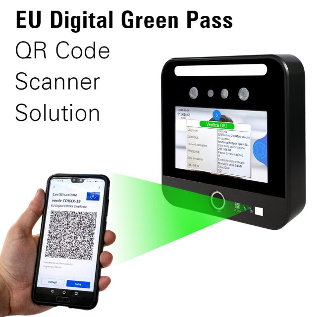 TM-GP05LN EU digital green pass qr code+Temperature Detection Face Recognition Terminal