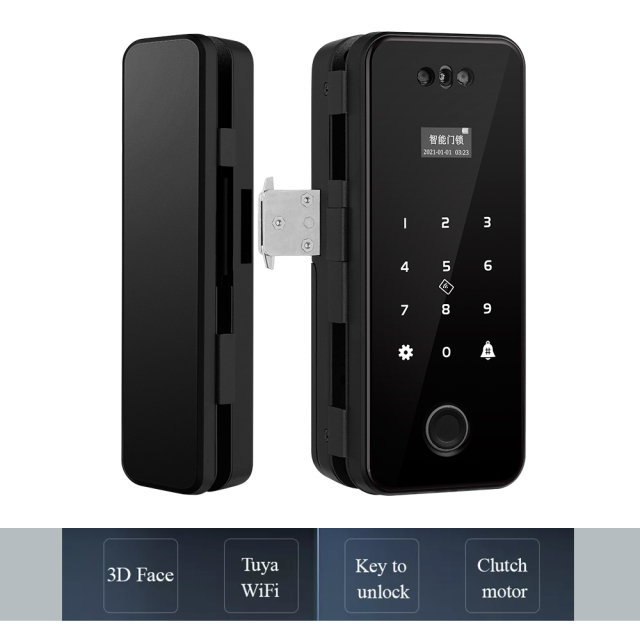 TL60 Smart TUYA Face&Fingerprint Glass Door Lock