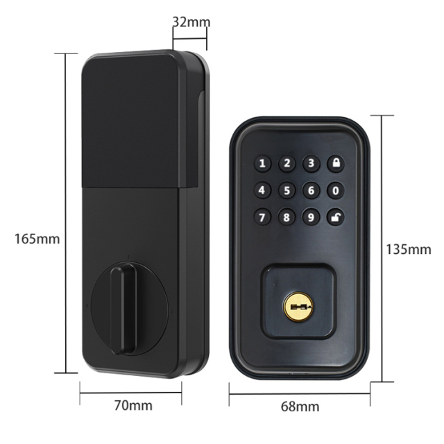 TM-D1 Keyless Entry Single Latch Deadbolt Keypad Digital Smart Lock