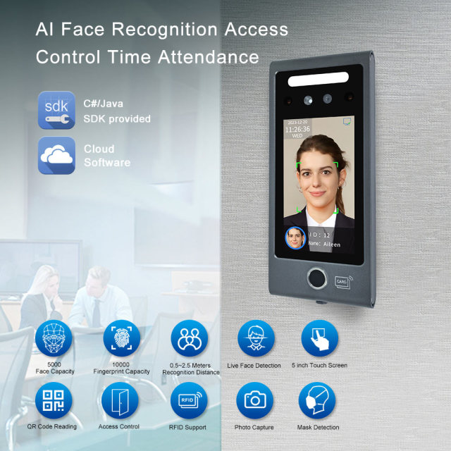TM-WA07F Dynamic Face&Fingerprint Recognition Terminal