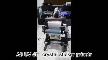 30cm uv dtf printer with laminator with 2 or 3 heads xp600 printhead cmyk white varnish color