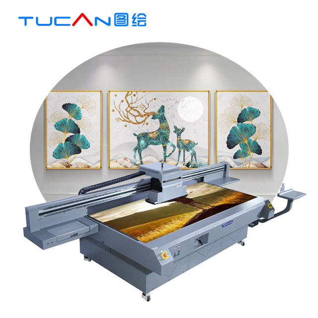 2.5*1.2m Best Price Fortune UV Printer Metal Wood Glass Ceramic Printing LED UV Flatbed Printer