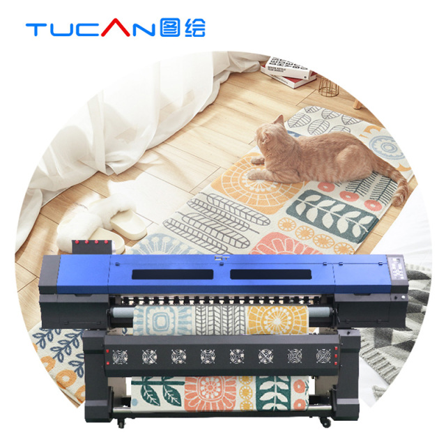 1.8m 6pcs 4720 Printhead Digital Fabric Textile Dye Sublimation Printer Heat Transfer Paper Sticker Printing Machine