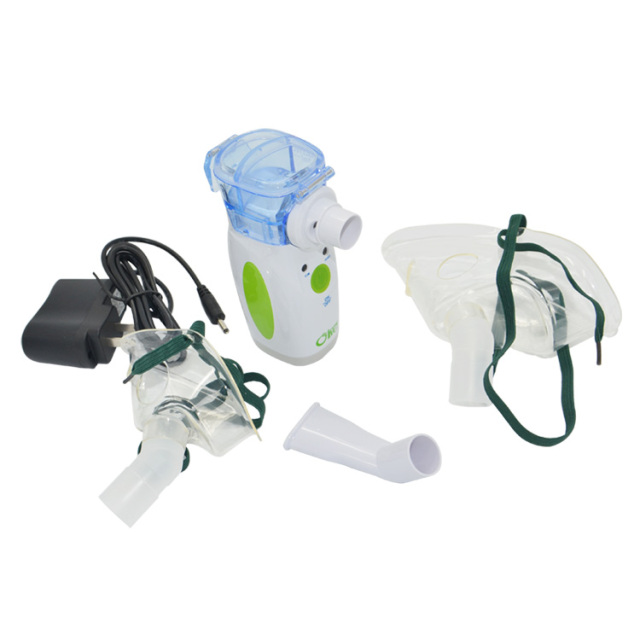 Nebulizador respiratorio ultrasónico silencioso portátil blanco de la malla de la máquina del nebulizador