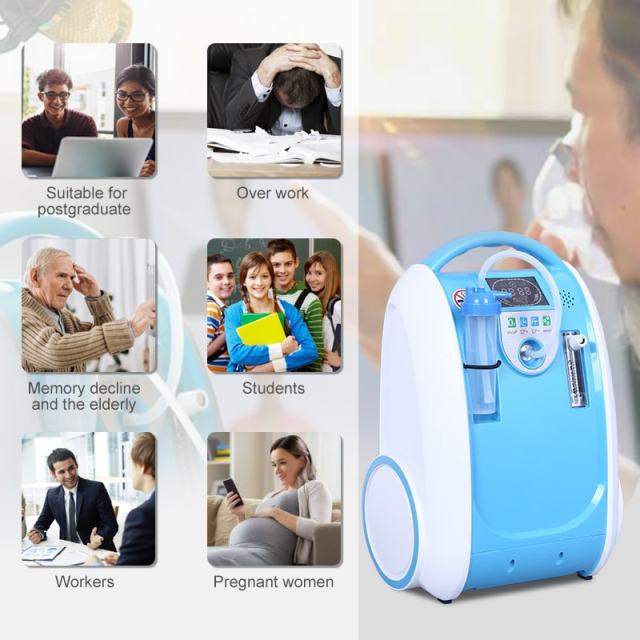 Intelligent Portable Car Oxygen Concentrator Adjustable Flow Sustained Oxygen Supply
