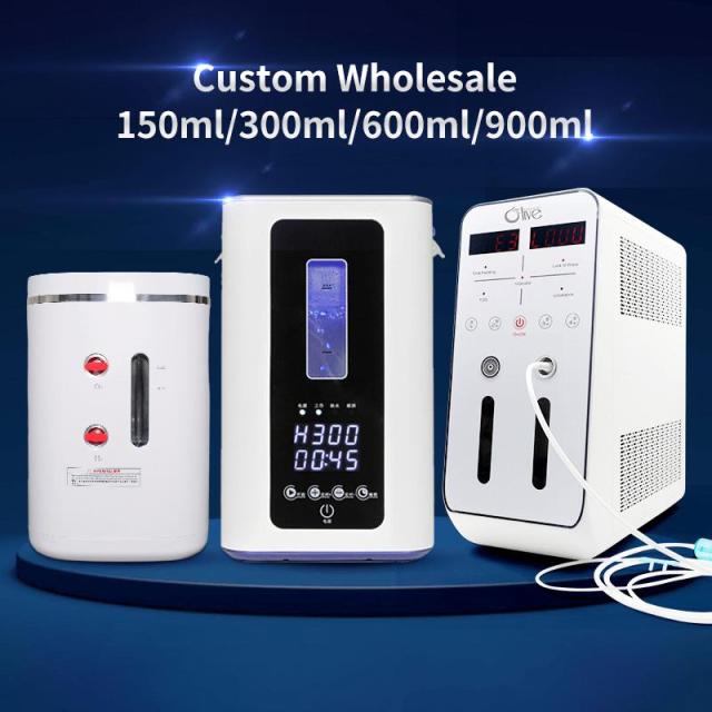 Wholesale Home H2 Inhalation Machine 300ml/600ml/900ml Custom Molecular Hydrogen Generator 