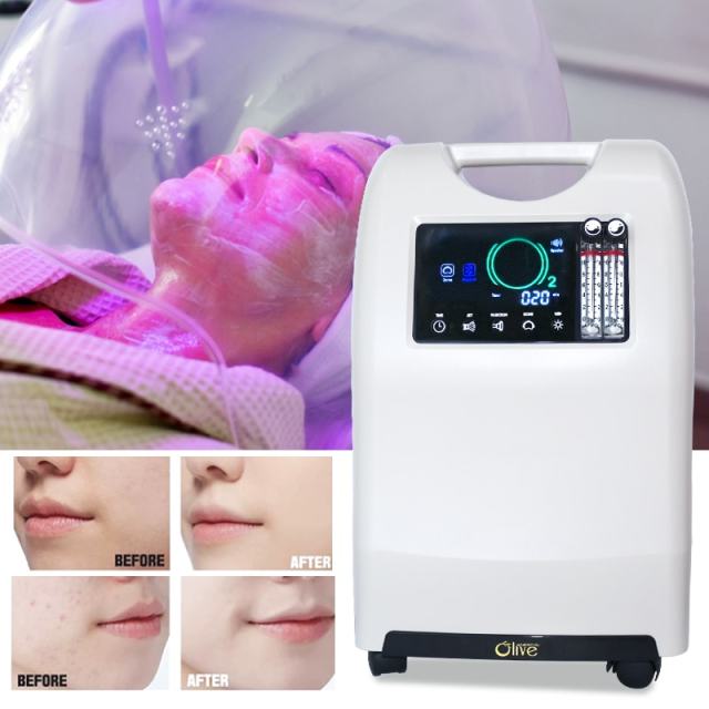 Máquina profesional de tratamiento Facial con oxígeno para salón/SPA, máquina de belleza Facial con chorro y cúpula de oxígeno