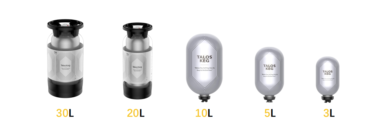 3-30L 5 capacities, multiple styles of beer keg
