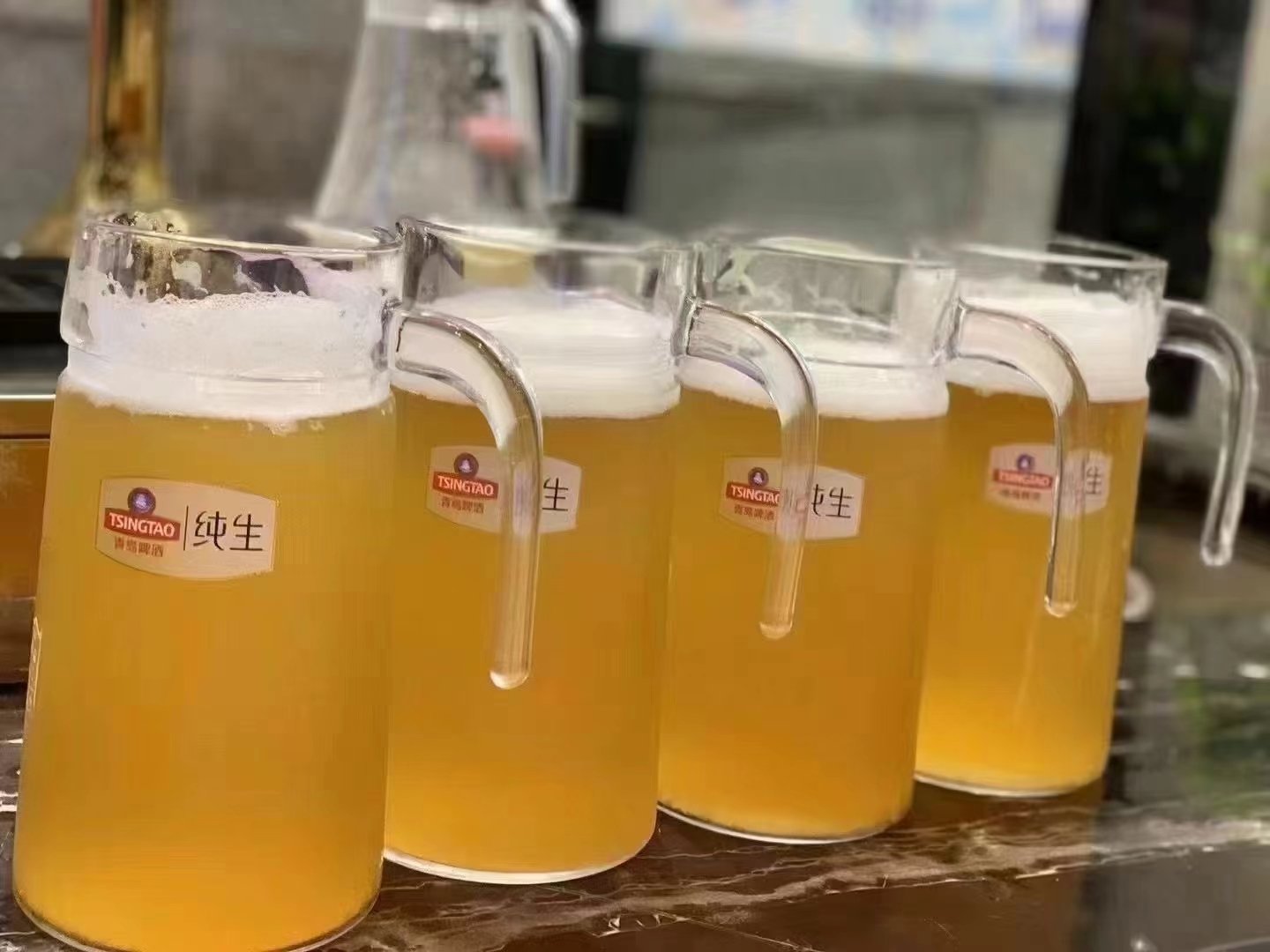 Pure draft beer