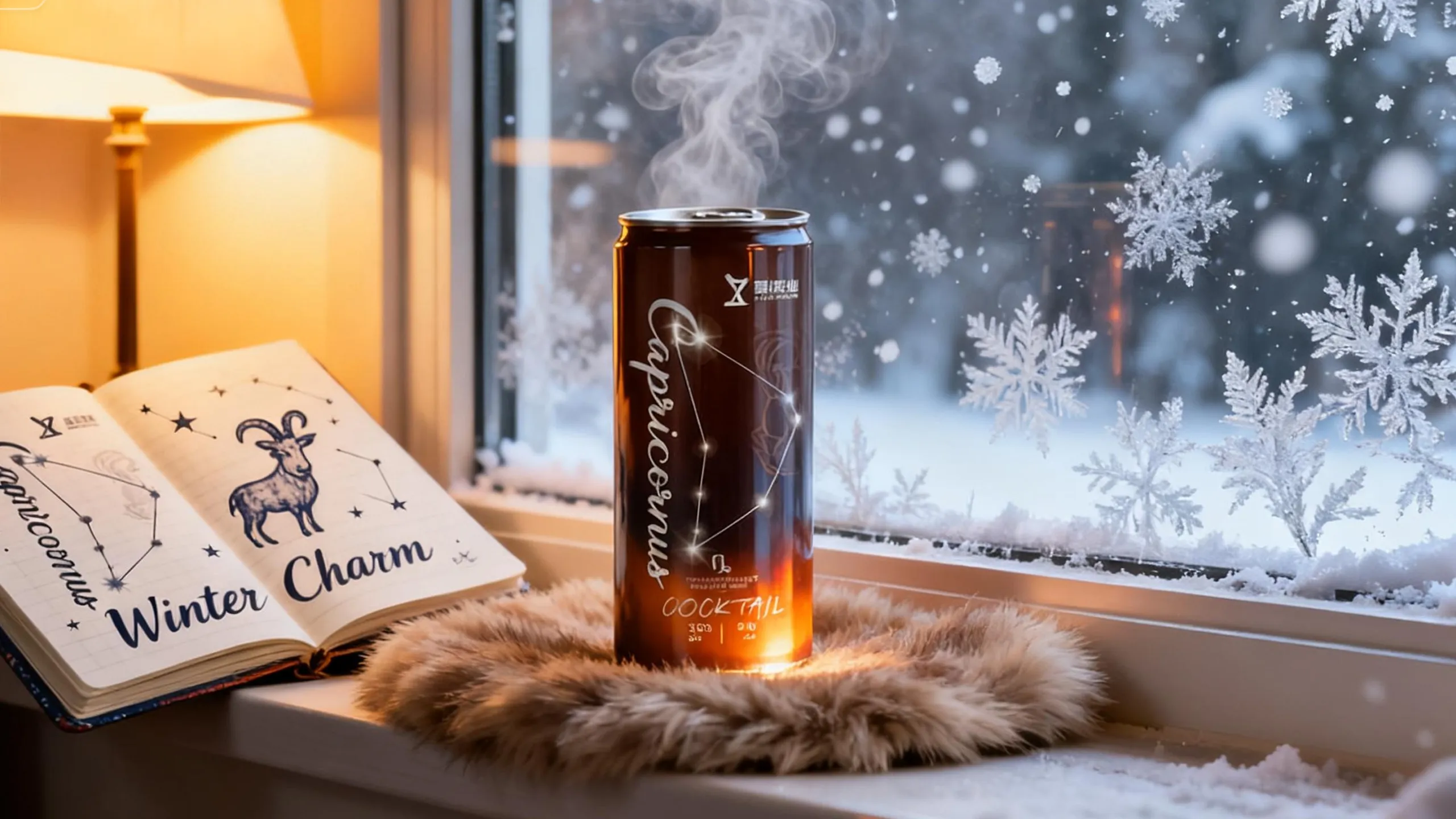 Capricorn themed canned cocktail for lifestyle and gifting