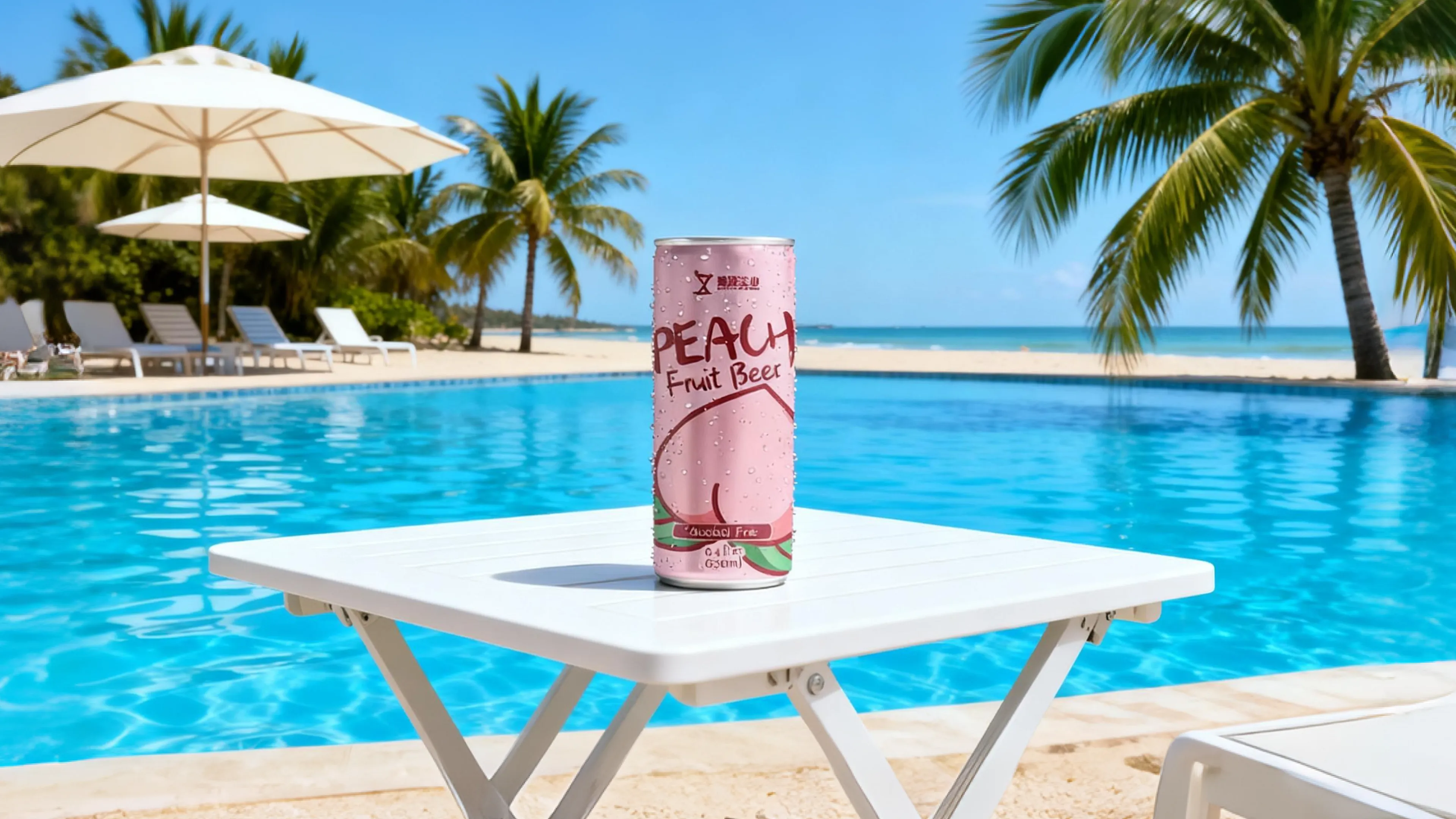 ZhenXi 250ml Peach Flavored Non-Alcoholic Craft Fruit Beer