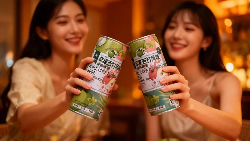 1L ZhenXi Apple Cider Flavor Double Fermentation Craft Beer