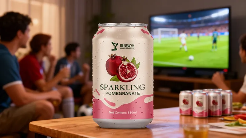 330ml ZhenXi Sparkling Water With Pomegranate Flavor