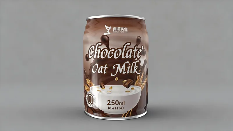 250ml canned oat milk chocolate flavor aluminum can