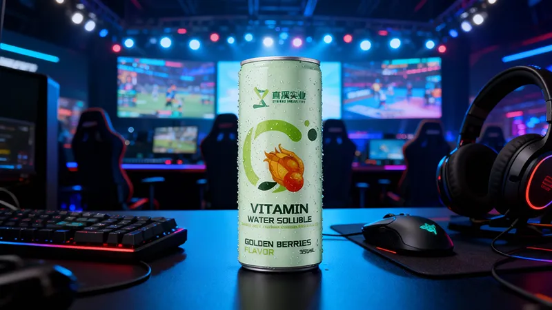 ZhenXi Water Soluble Vitamin C Drink Lantern Fruit Flavor in Sustainable Sleek Aluminum Can