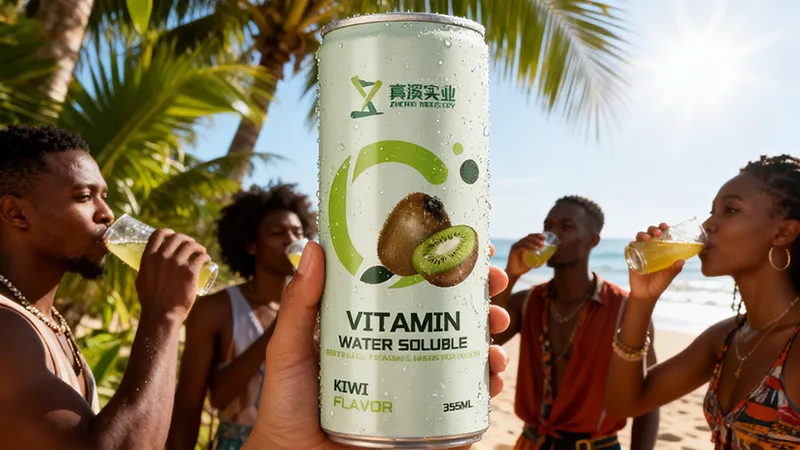 ZhenXi 355ml Kiwi Flavor Vitamin C Drink in Premium Sleek Aluminum Can