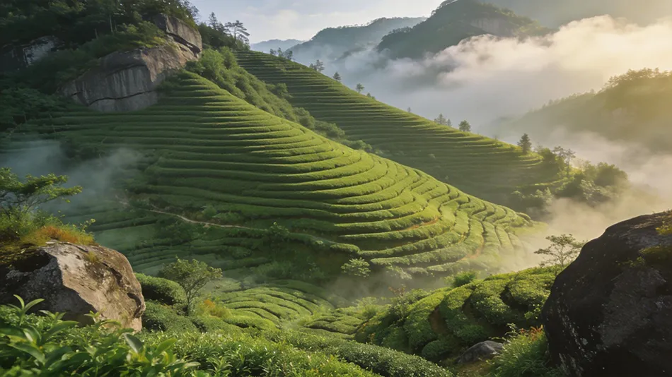 Wuyi rock tea oolong tea leaves from Fujian China Yancha