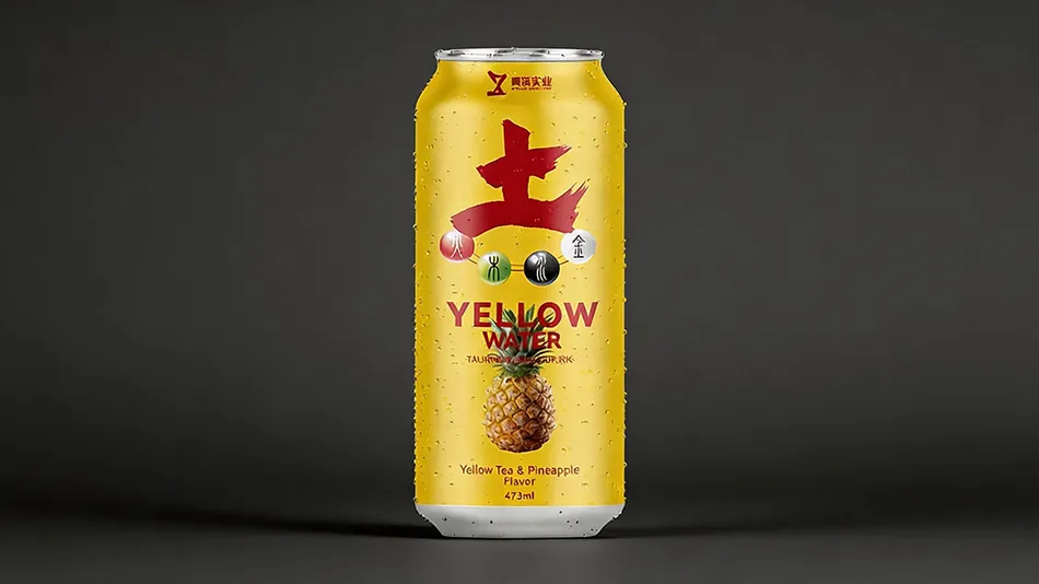 473ml pineapple herbal energy drink tea based beverage can