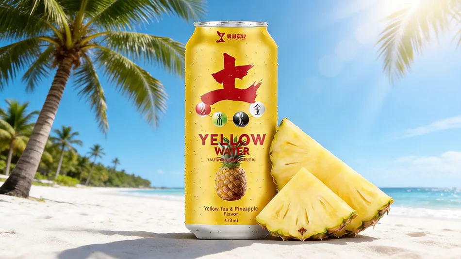 pineapple flavor herbal energy drink tropical beverage