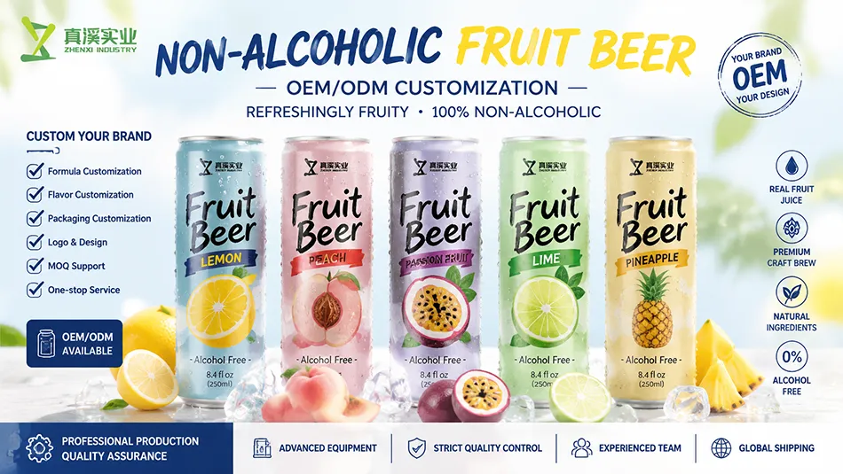 flavored non alcoholic craft beer OEM private label manufacturer